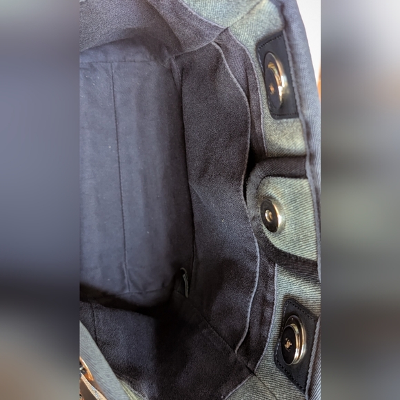 Chanel‎ Blue Denim Sequin Deauville Tote Bag - Picture 11 of 16